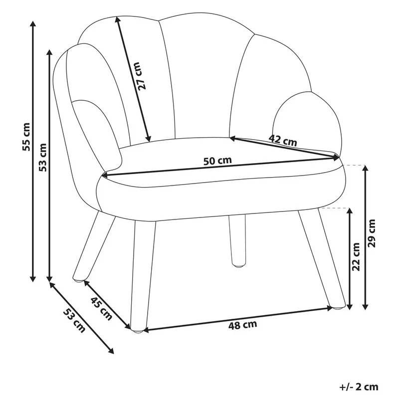 Lenestol Miland - Beige, lyst tre - Møbler - Stoler & lenestoler - Lenestoler - Lenestoler uten armlene