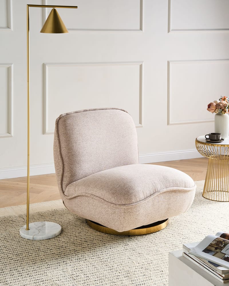 Lenestol Muren - Beige - Møbler - Stoler & lenestoler - Lenestoler - Lenestoler uten armlene