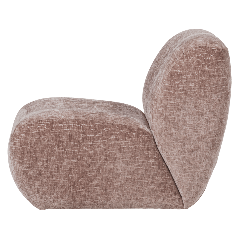 Lenestol Nomu - Lys rosa - Møbler - Stoler & lenestoler - Lenestoler - Lenestoler uten armlene