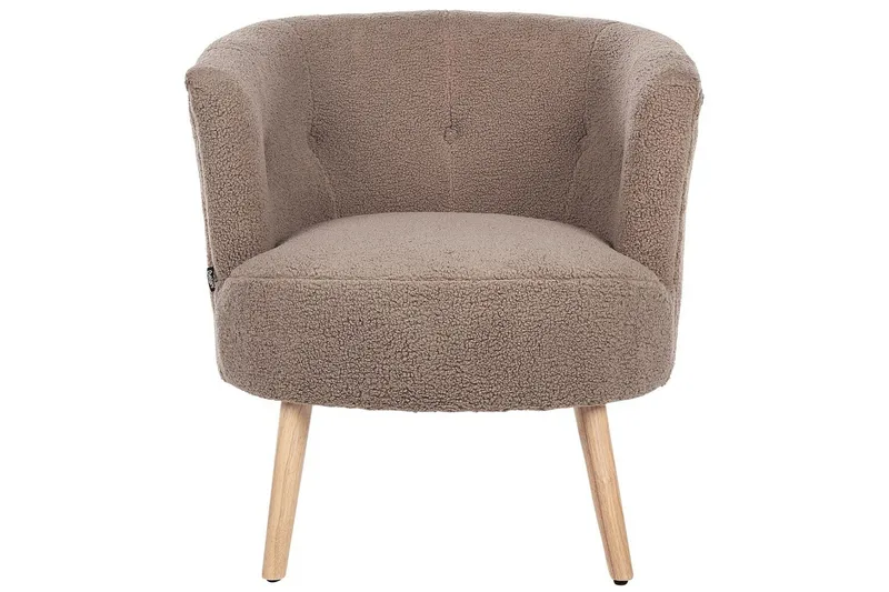 Lenestol Odenzen Brunt/lyst tre - Brunt/lyst tre - Møbler - Stoler & lenestoler - Lenestoler - Lenestoler uten armlene