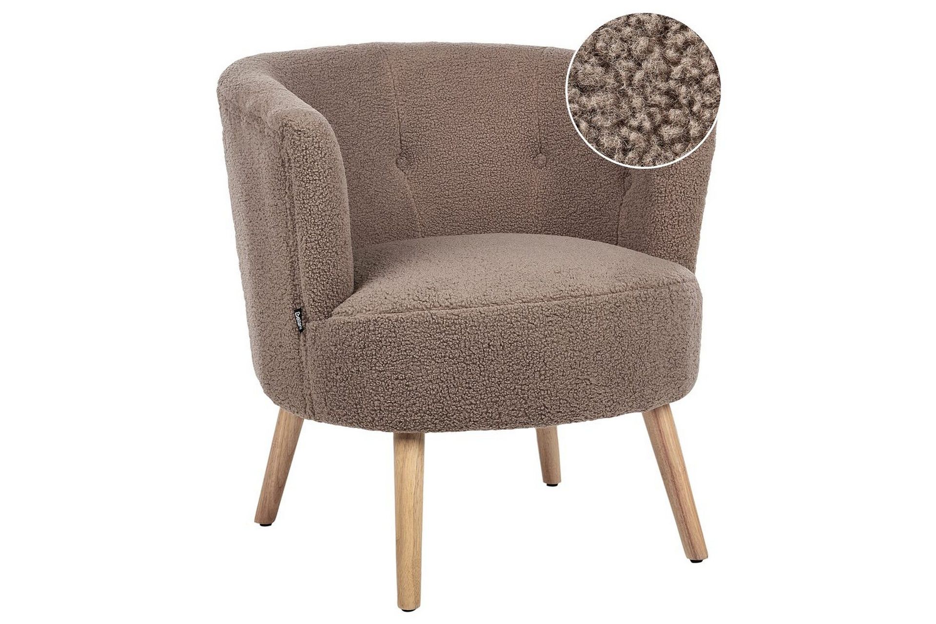 Lenestol Odenzen Brunt/lyst tre - Brunt/lyst tre