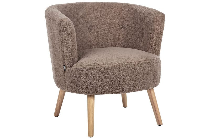 Lenestol Odenzen Brunt/lyst tre - Brunt/lyst tre - Møbler - Stoler & lenestoler - Lenestoler - Lenestoler uten armlene