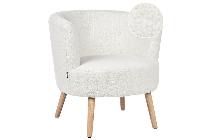 Lenestol Odenzen Hvit/lyst tre, Hvit/lyst tre