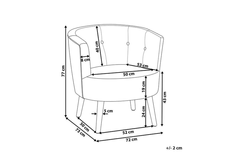 Lenestol Odenzen Hvit/lyst tre - Hvit/lyst tre - Møbler - Stoler & lenestoler - Lenestoler - Lenestoler uten armlene