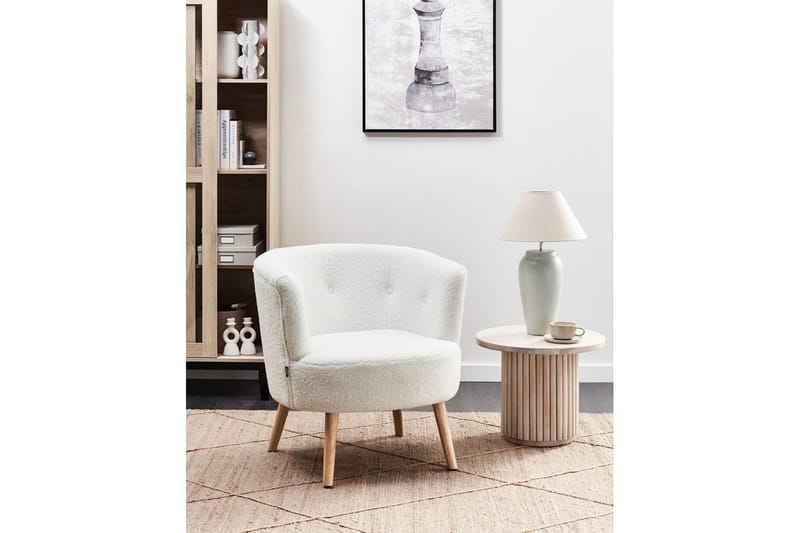 Lenestol Odenzen Hvit/lyst tre - Hvit/lyst tre - Møbler - Stoler & lenestoler - Lenestoler - Lenestoler uten armlene