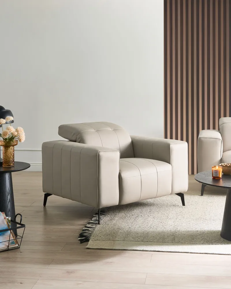 Lenestol Ommel - Lys beige - Møbler - Stoler & lenestoler - Lenestoler - Recliner & kinostol