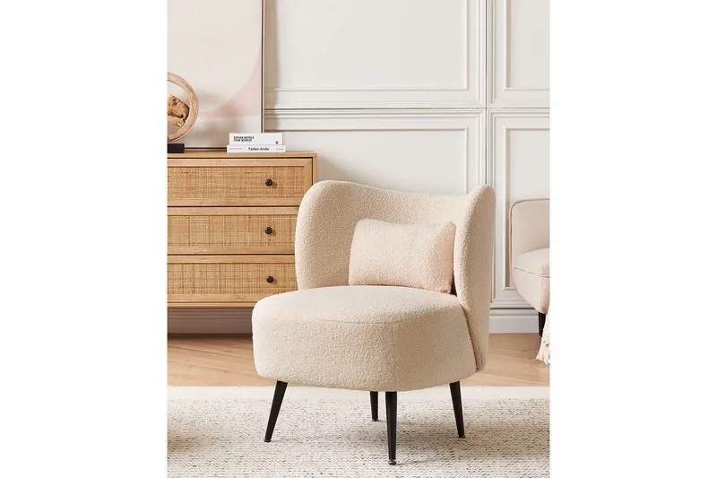 Lenestol Otsby - Beige, svart - Møbler - Stoler & lenestoler - Lenestoler - Lenestoler uten armlene