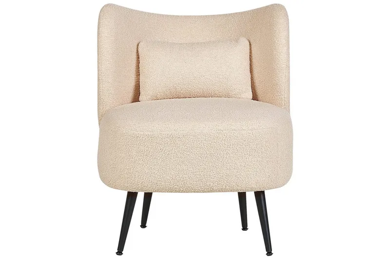 Lenestol Otsby - Beige, svart - Møbler - Stoler & lenestoler - Lenestoler - Lenestoler uten armlene