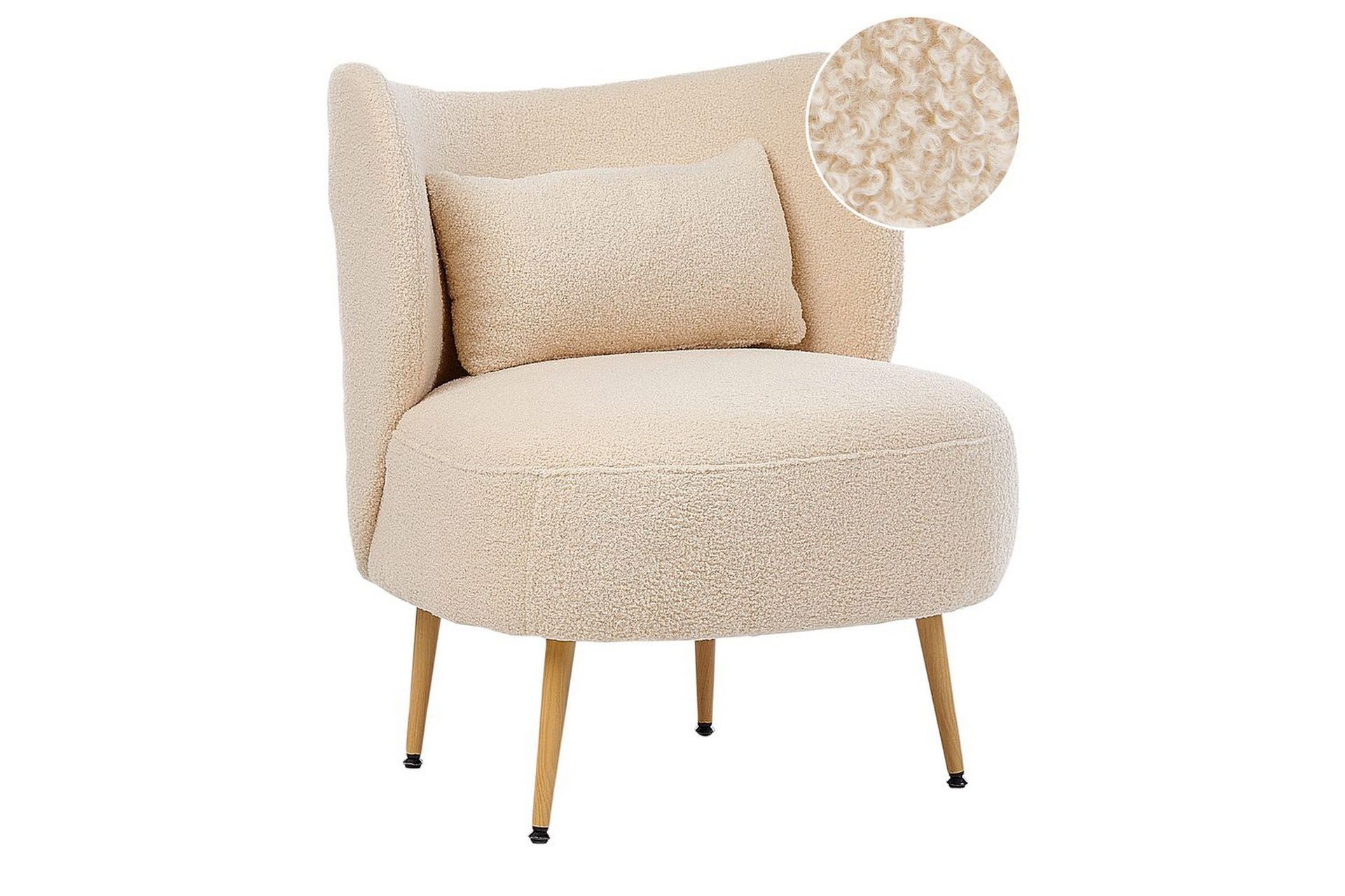 Lenestol Otsby II Beige/lyst tre - Beige/lyst tre