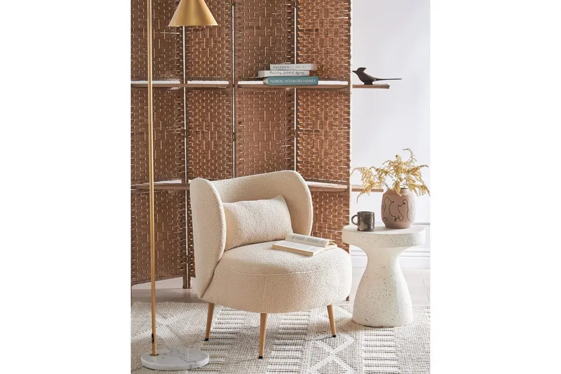 Lenestol Otsby II Beige/lyst tre - Beige/lyst tre - Møbler - Stoler & lenestoler - Lenestoler - Lenestoler uten armlene