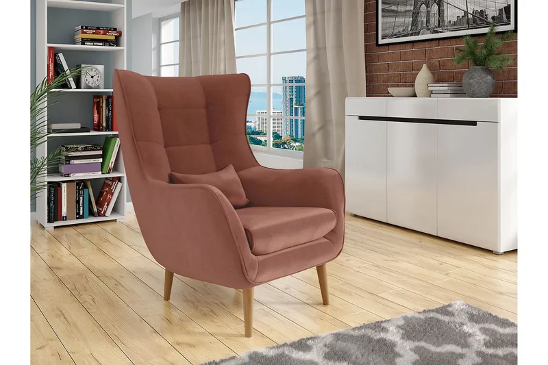 Lenestol - Rosa - Møbler - Stoler & lenestoler - Lenestoler