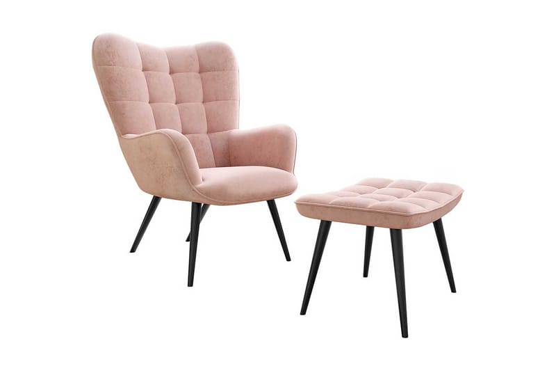 Lenestol - Rosa - Møbler - Stoler & lenestoler - Lenestoler