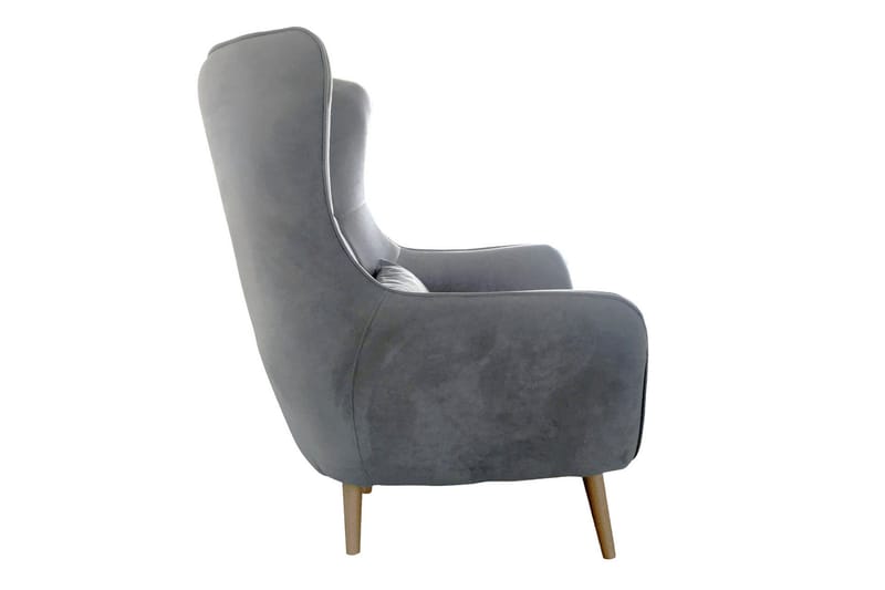 Lenestol - Rosa - Møbler - Stoler & lenestoler - Lenestoler - Lenestol med fotskammel