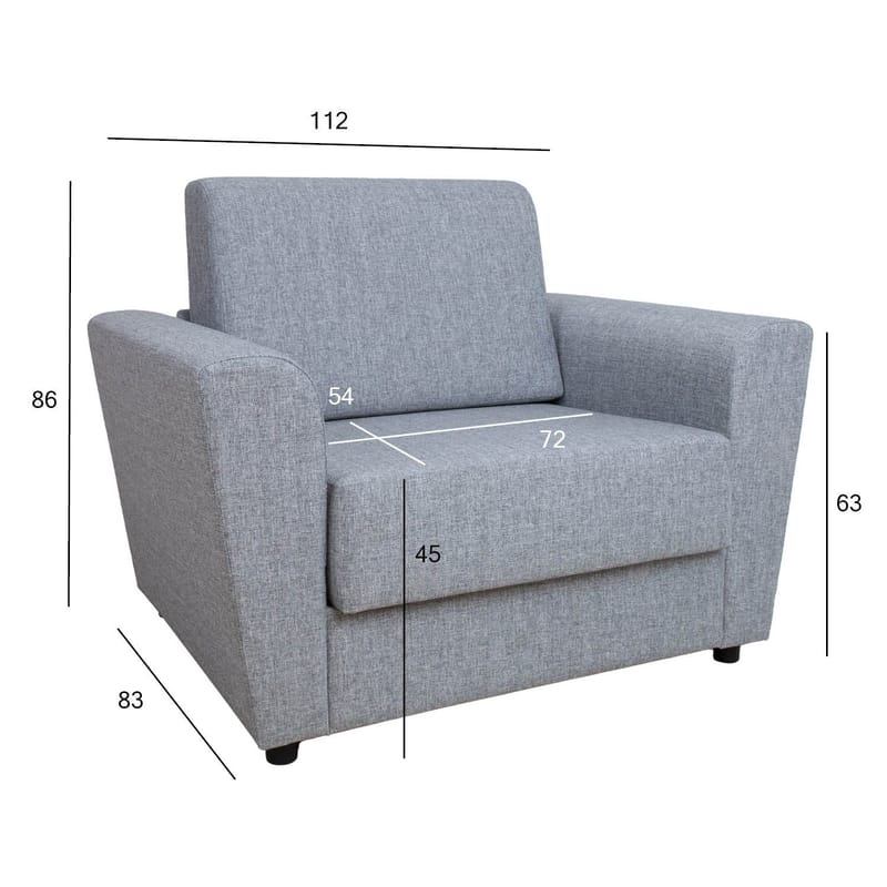 Lenestol-seng HOME4YOU Vesper 150x40xh74 cm, melamin med eikebark - Møbler - Stoler & lenestoler - Lenestoler - Sovestol