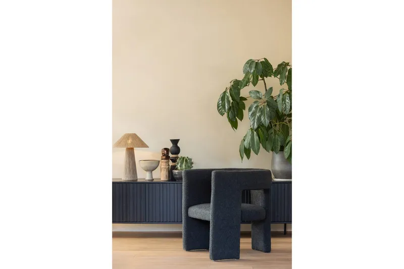 Lenestol Tiwa - Mørkegrå - Møbler - Stoler & lenestoler - Lenestoler