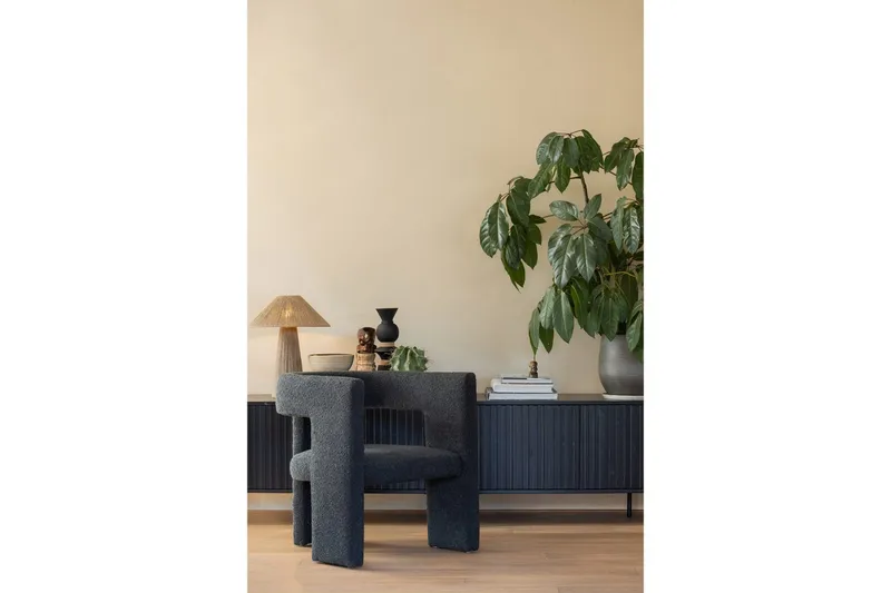 Lenestol Tiwa - Mørkegrå - Møbler - Stoler & lenestoler - Lenestoler