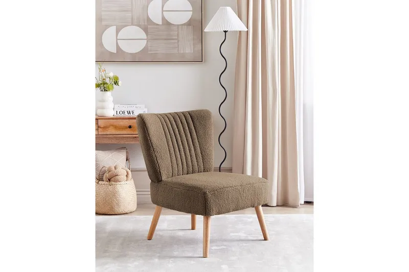 Lenestol Vaasa - Brun, mørkt tre - Møbler - Stoler & lenestoler - Lenestoler - Lenestoler uten armlene