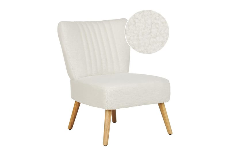 Lenestol Vaasa - Hvit, mørkt tre - Møbler - Stoler & lenestoler - Lenestoler - Lenestoler uten armlene