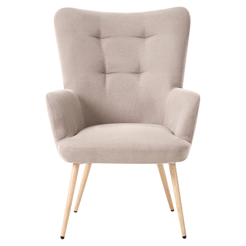 Lenestol Vejle - Beige - Møbler - Stoler & lenestoler - Lenestoler - Ørelappstol