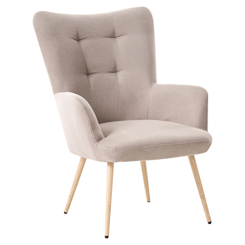 Lenestol Vejle - Beige - Møbler - Stoler & lenestoler - Lenestoler - Ørelappstol