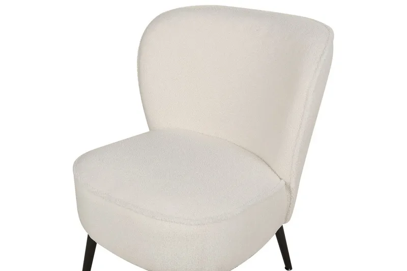 Lenestol Voss - Hvit, Svart - Møbler - Stoler & lenestoler - Lenestoler - Lenestoler uten armlene