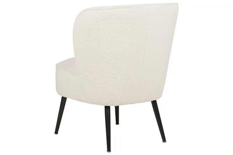 Lenestol Voss - Hvit, Svart - Møbler - Stoler & lenestoler - Lenestoler - Lenestoler uten armlene