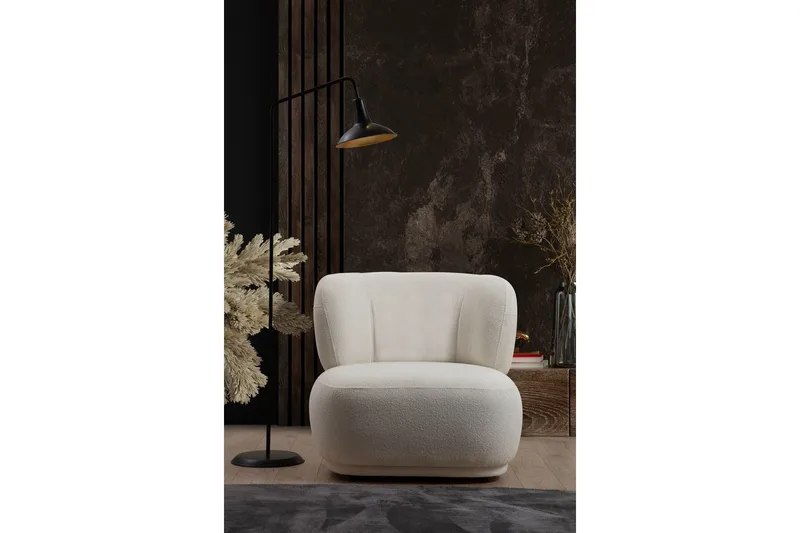 Cassius Lenestol - Hvit - Møbler - Stoler & lenestoler - Lenestoler - Lenestoler uten armlene