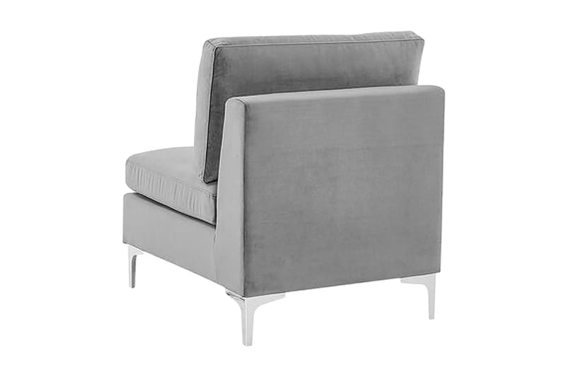 Evja 1-seters modul - Fløyel/Grå - Møbler - Stoler & lenestoler - Lenestoler - Lenestoler uten armlene