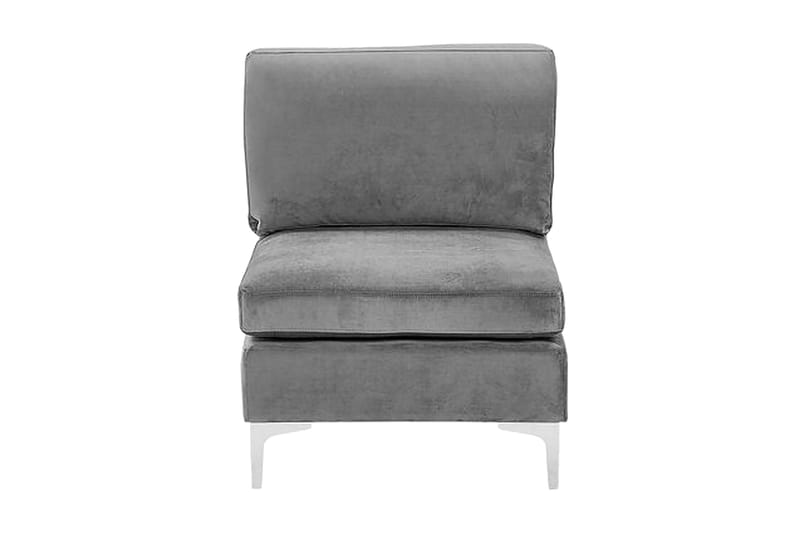 Evja 1-seters modul - Fløyel/Grå - Møbler - Stoler & lenestoler - Lenestoler - Lenestoler uten armlene