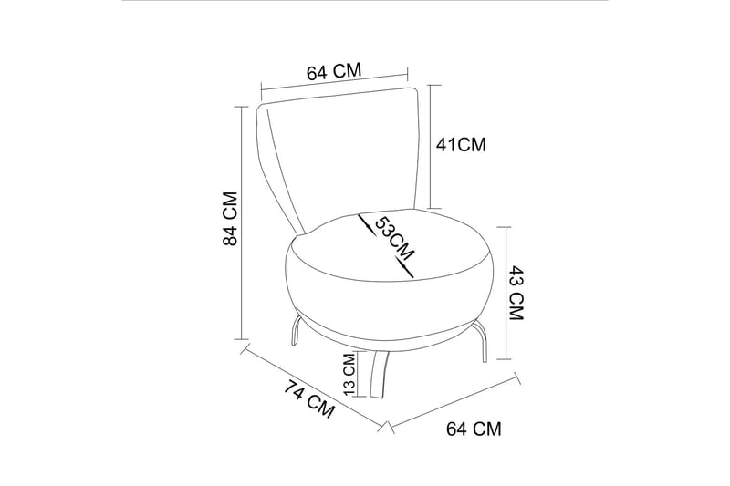 Lolya Lenestol - Grønn/Natur - Møbler - Stoler & lenestoler - Lenestoler - Lenestoler uten armlene