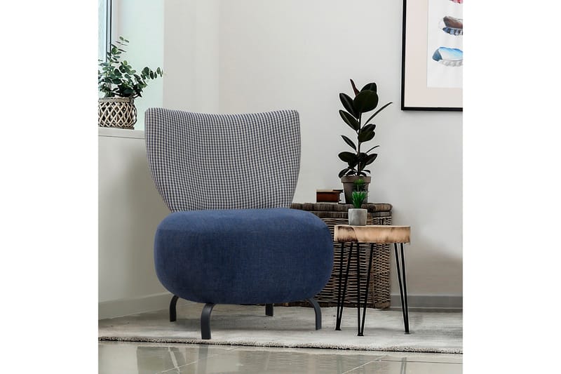 Lolya Lenestol - Mørkeblå/Svart - Møbler - Stoler & lenestoler - Lenestoler - Lenestoler uten armlene