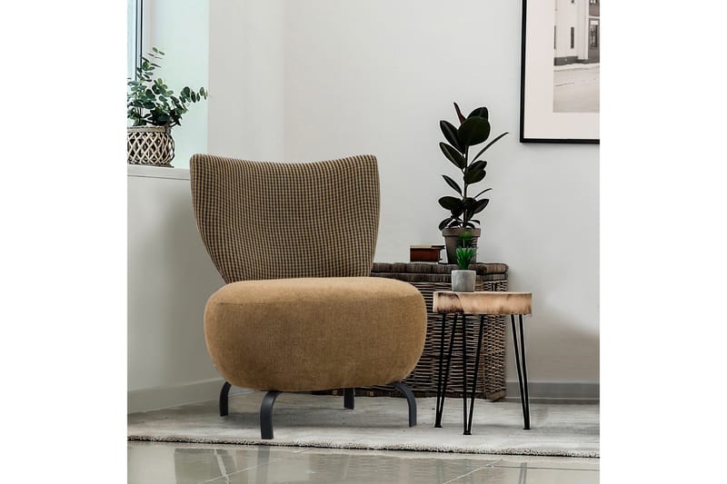 Lolya Lenestol - Sennepsgul/Natur - Møbler - Stoler & lenestoler - Lenestoler - Lenestoler uten armlene