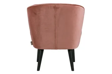 Serra Fløyelslenestol - Rosa - Møbler - Stoler & lenestoler - Lenestoler - Lenestoler uten armlene