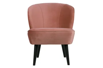 Serra Fløyelslenestol - Rosa - Møbler - Stoler & lenestoler - Lenestoler - Lenestoler uten armlene