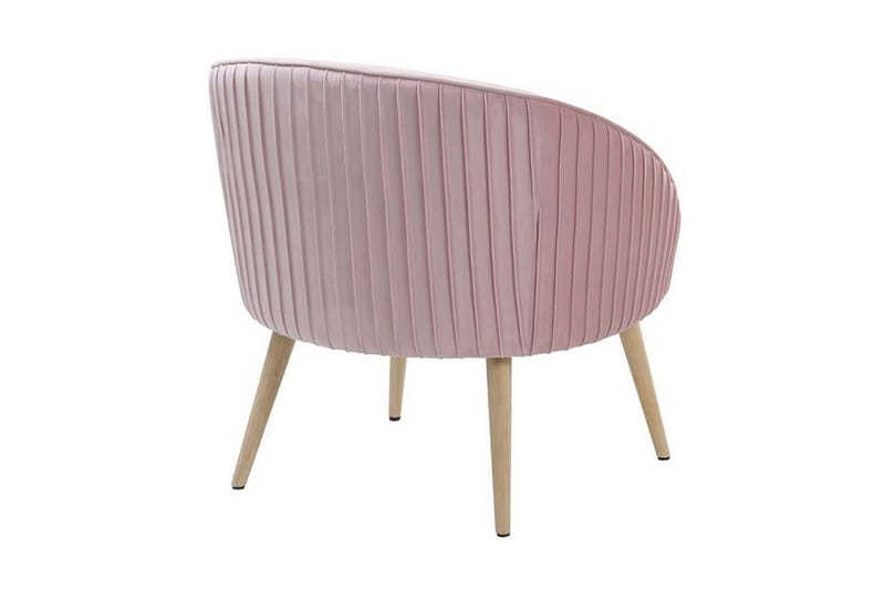 Skaten Fløyelslenestol - Rosa - Møbler - Stoler & lenestoler - Lenestoler - Lenestoler uten armlene