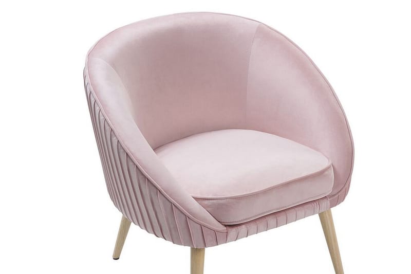 Skaten Fløyelslenestol - Rosa - Møbler - Stoler & lenestoler - Lenestoler - Lenestoler uten armlene