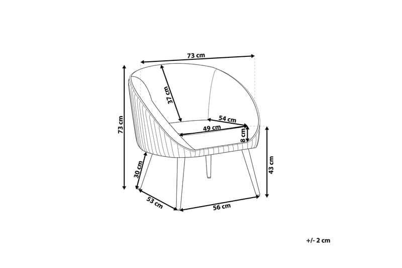 Skaten Fløyelslenestol - Rosa - M øbler - Stoler & lenestoler - Lenestoler - Lenestoler uten armlene