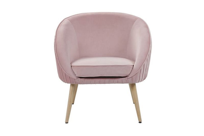Skaten Fløyelslenestol - Rosa - Møbler - Stoler & lenestoler - Lenestoler - Lenestoler uten armlene