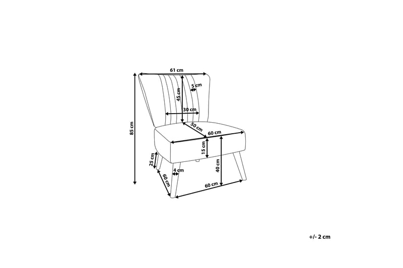 VAASA Lenestol - Rosa - Møbler - Stoler & lenestoler - Lenestoler - Lenestoler uten armlene