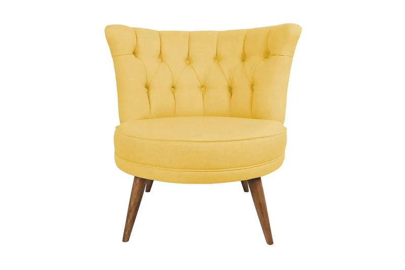 Vollbracht Lenestol - Gul - Møbler - Stoler & lenestoler - Lenestoler - Lenestoler uten armlene