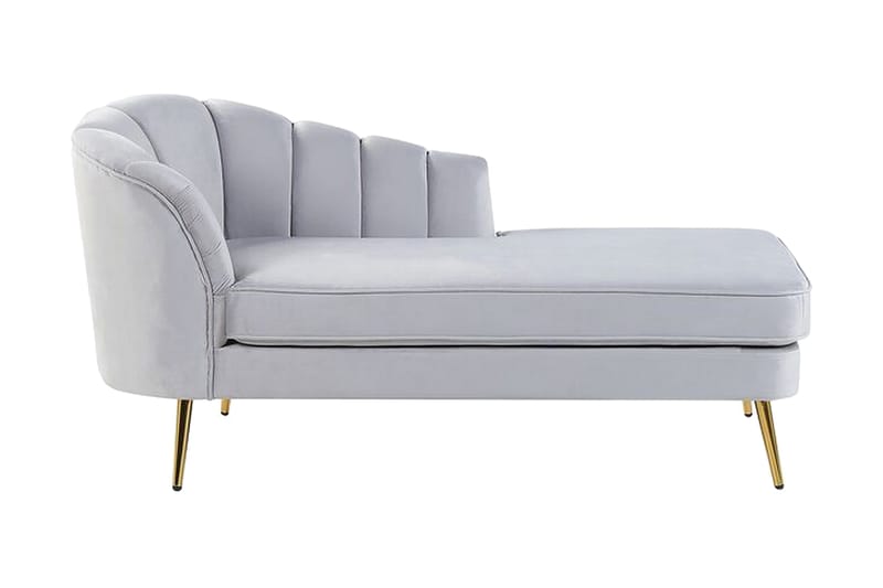 Allier Sjeselong Venstre - Fløyel/Grå - Møbler - Stoler & lenestoler - Lenestoler - Liggestol