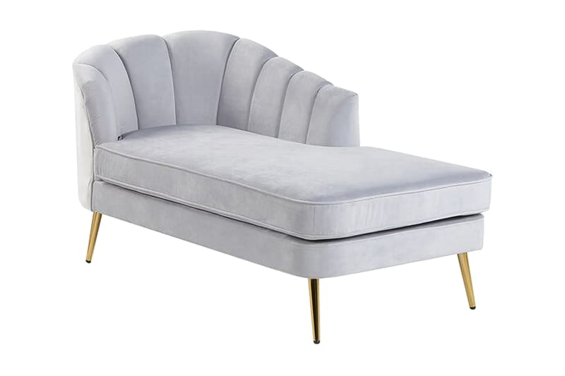 Allier Sjeselong Venstre - Fløyel/Grå - Møbler - Stoler & lenestoler - Lenestoler - Liggestol