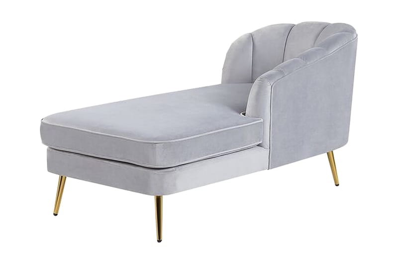 Allier Sjeselong Venstre - Fløyel/Grå - Møbler - Stoler & lenestoler - Lenestoler - Liggestol