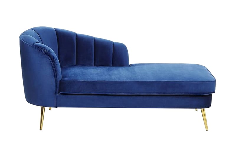 Allier Sjeselong Venstre - Fløyel/Koboltblå - Møbler - Stoler & lenestoler - Lenestoler - Liggestol