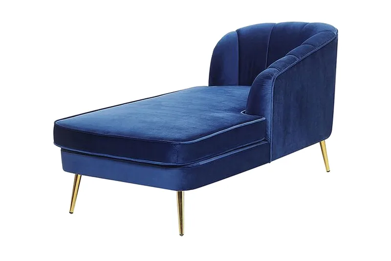 Allier Sjeselong Venstre - Fløyel/Koboltblå - Møbler - Stoler & lenestoler - Lenestoler - Liggestol