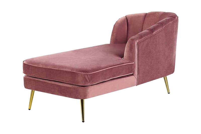 Allier Sjeselong Venstre - Fløyel/Rosa - Møbler - Stoler & lenestoler - Lenestoler - Liggestol