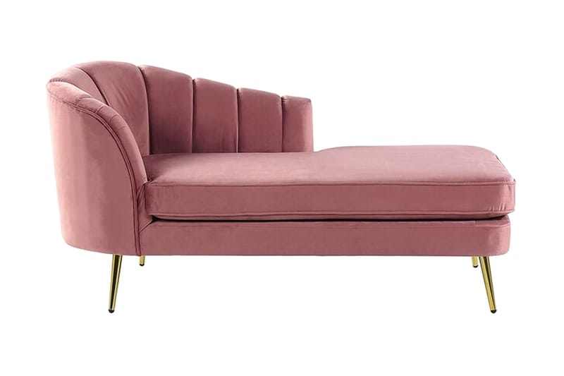 Allier Sjeselong Venstre - Fløyel/Rosa - Møbler - Stoler & lenestoler - Lenestoler - Liggestol