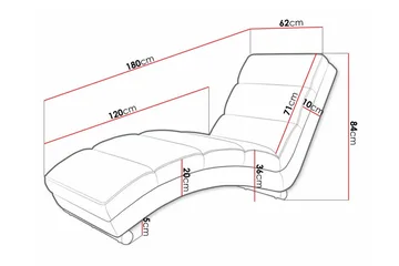 Kintore hvilestol 62 cm 84x - Møbler - Stoler & lenestoler - Lenestoler - Liggestol