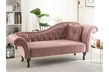 Lattes Høyre Rett Daybed 188 cm i Stoff - Rosa - Møbler - Sofaer - Dagsenger