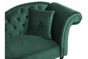 Lattes Sjeselong Høyre - Fløyel/Grønn - Møbler - Sofaer - Dagsenger